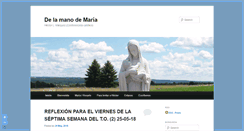 Desktop Screenshot of delamanodemaria.com