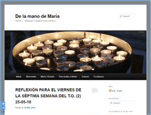 Tablet Screenshot of delamanodemaria.com